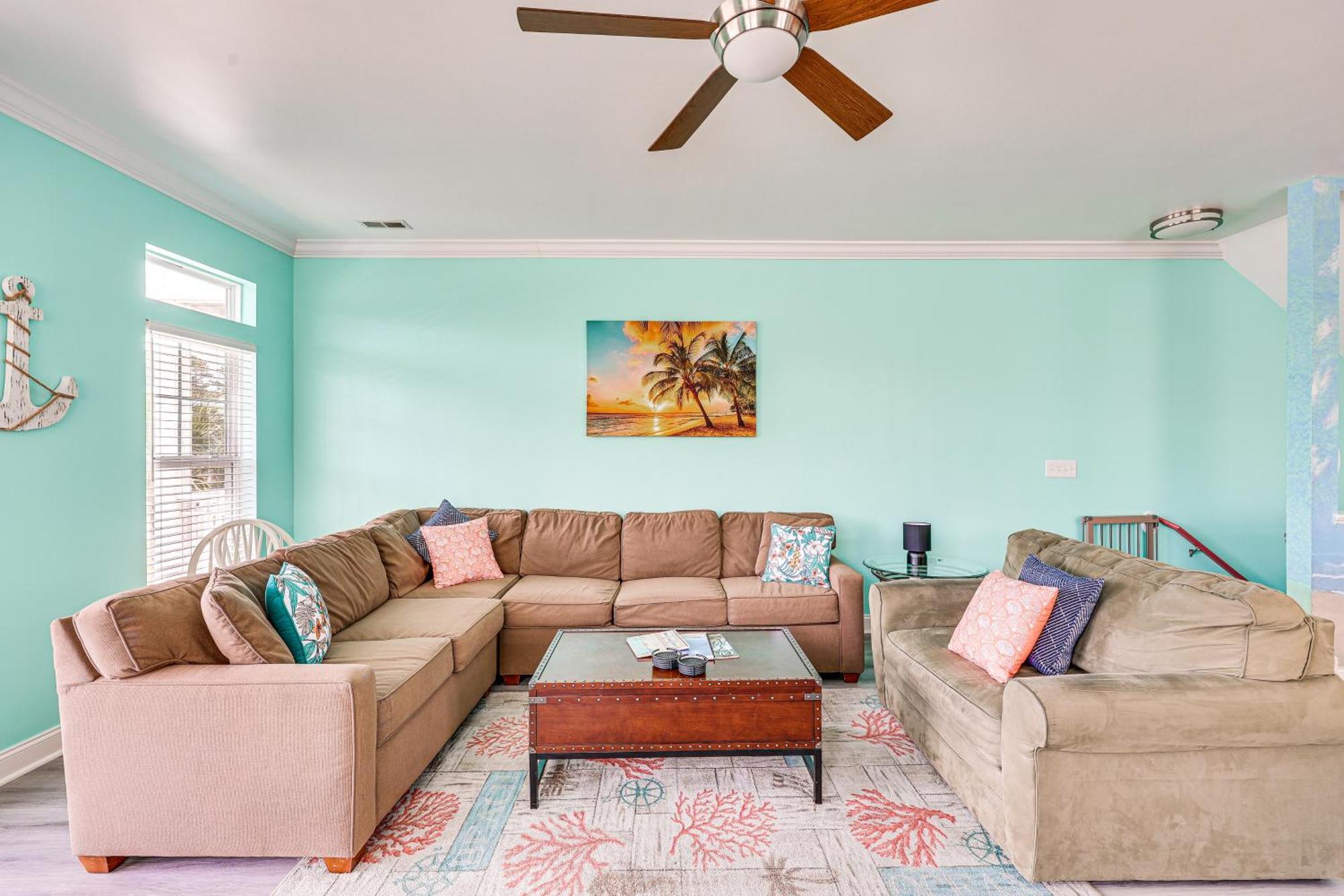 Calm Coastal Haven With 2 Balconies Near Beach Villa Carolina Beach Exterior photo